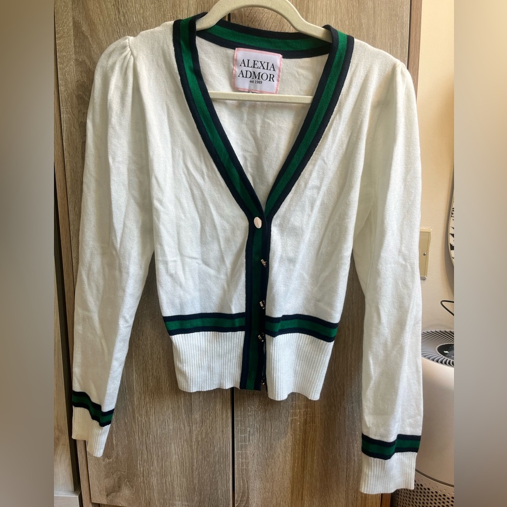 worn once Alexia Admor cardigan with rose gold buttons